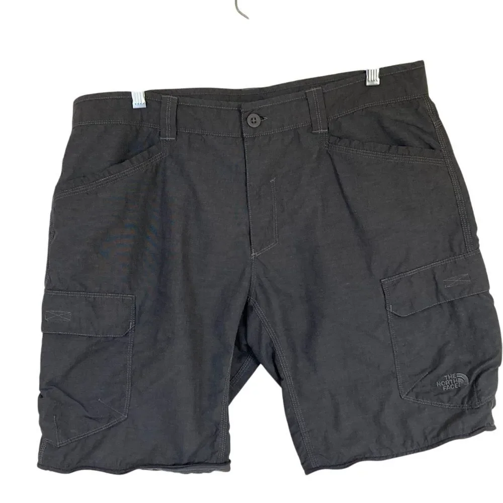 The North Face Shorts Mens 36 Grey Nylon Blend Cargo Outdoors Hiking